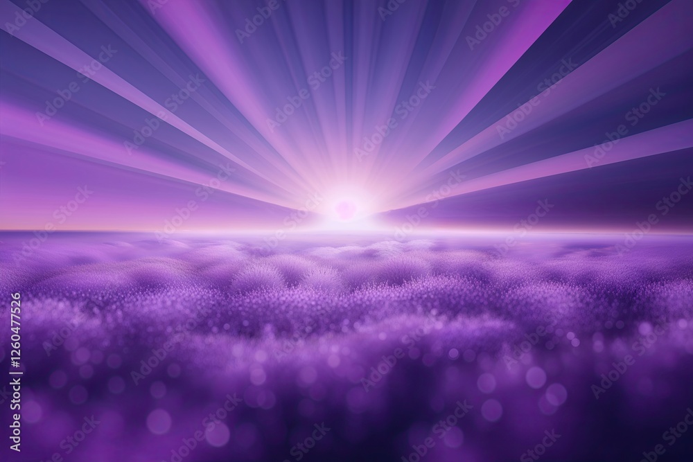 Fototapeta premium Abstract Purple Blurred Background with Gradient Light Rays and Shadows