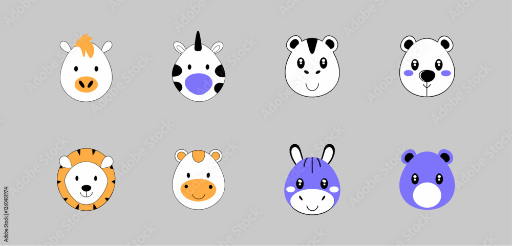Obraz premium Unique Bear Silhouettes | Minimalist & Vector Style