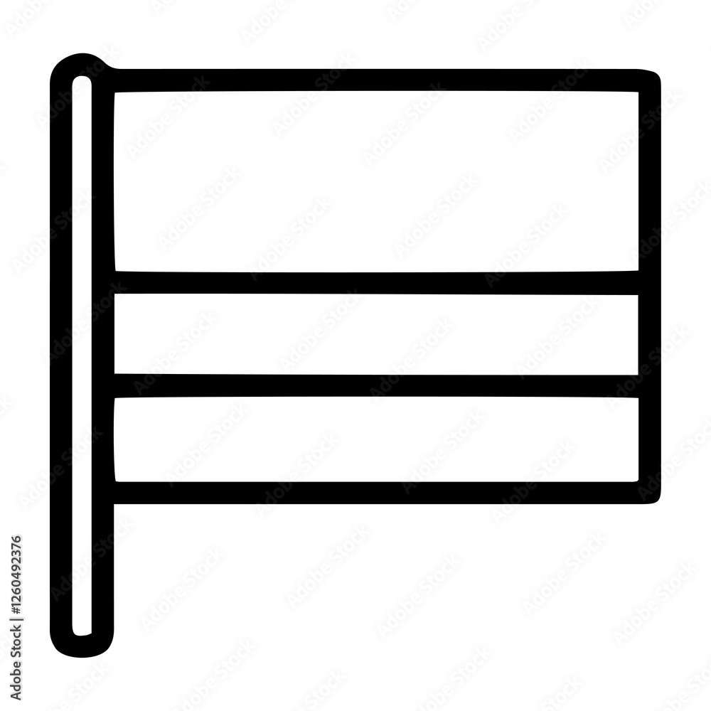 Line art illustration of the flag of Colombia. Symbolizes Colombia, Colombian culture, history, and independence. Perfect for travel, culture, history, and international relations concepts Line art illustration of the flag of Colombia. Symbolizes Colombia, Colombian culture, history, and independence. Perfect for travel, culture, history, and international relations concepts