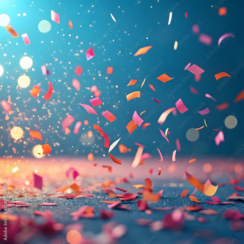 Festive podium on dark background with many flying golden confetti. Trendy place to advertise your products. Copy space for your product. Merry Christmas and Happy New Year Festive podium on dark background with many flying golden confetti. Trendy place to advertise your products. Copy space for your product. Merry Christmas and Happy New Year