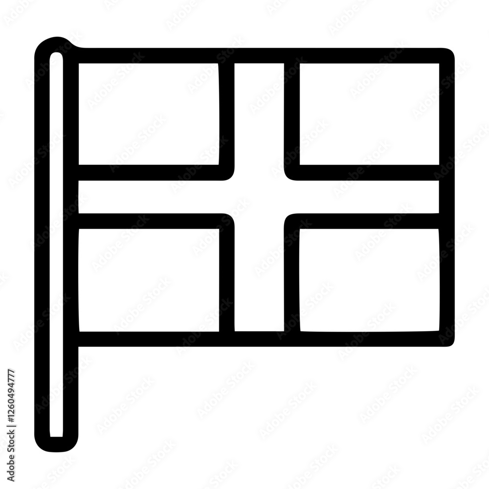 Line art illustration of the flag of England. Symbolizes England, English culture, history, and tradition. Perfect for travel, culture, history, and international relations concepts Line art illustration of the flag of England. Symbolizes England, English culture, history, and tradition. Perfect for travel, culture, history, and international relations concepts