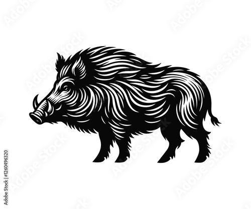 Vintage Wild Hog Logo