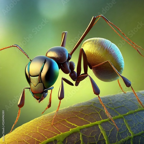 Close-up portrait of an ant