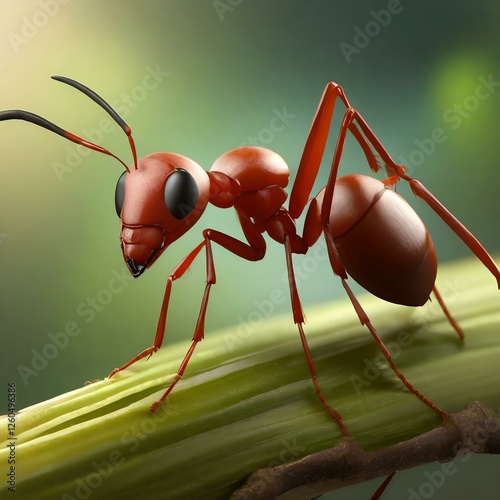 Close-up portrait of an ant