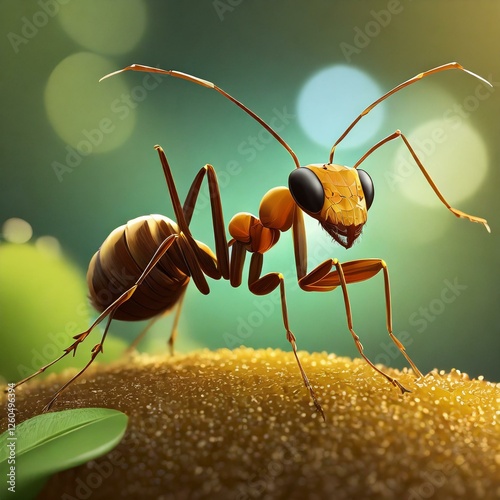 Close-up portrait of an ant