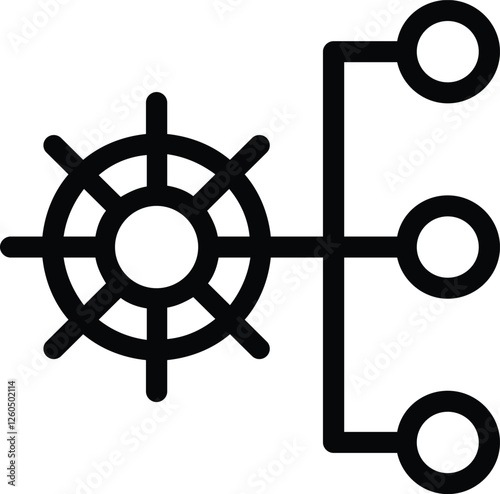 Business Intelligence, Financial Strategy, Office Team Coordination, Decision-Making, and Corporate Planning Icons for Professional Use
