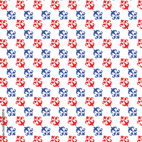 seamless pattern with beautiful flower