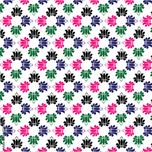 seamless pattern with beautiful flower