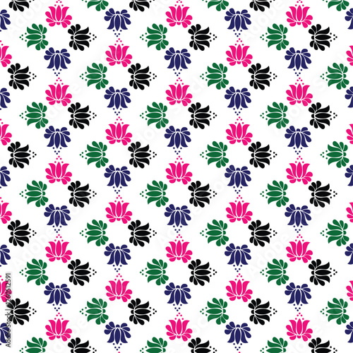 seamless pattern with beautiful flower