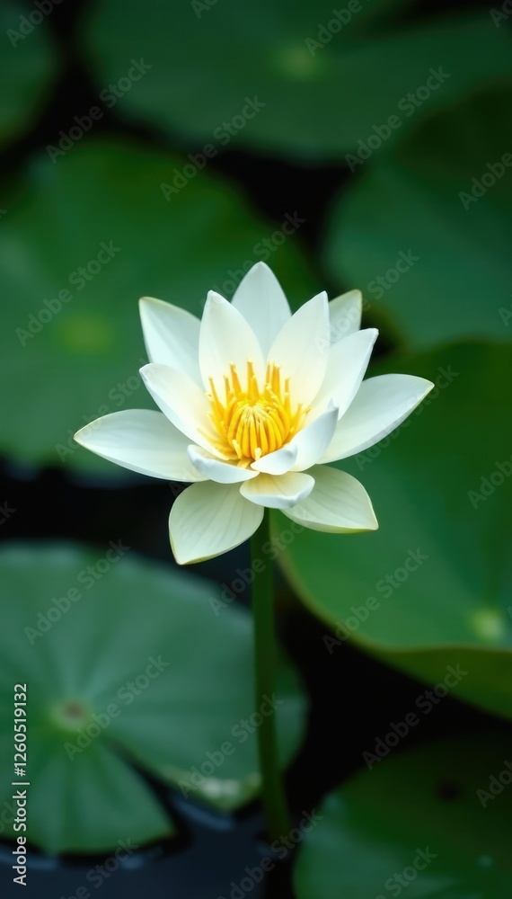 delicate white lotus flower in water lily pond, nature, lotus, waterlilies delicate white lotus flower in water lily pond, nature, lotus, waterlilies