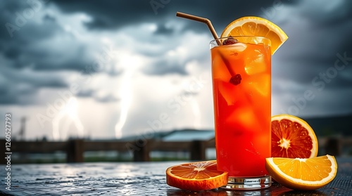 Fruit cocktail, fruit juice vitamin