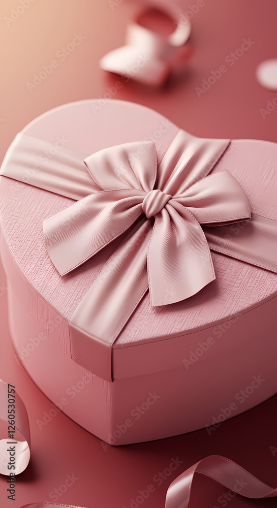 Elegant Gift Box with Red Ribbon, Perfect for Celebrations, Birthdays, and Special Occasions, Isolated on White Background