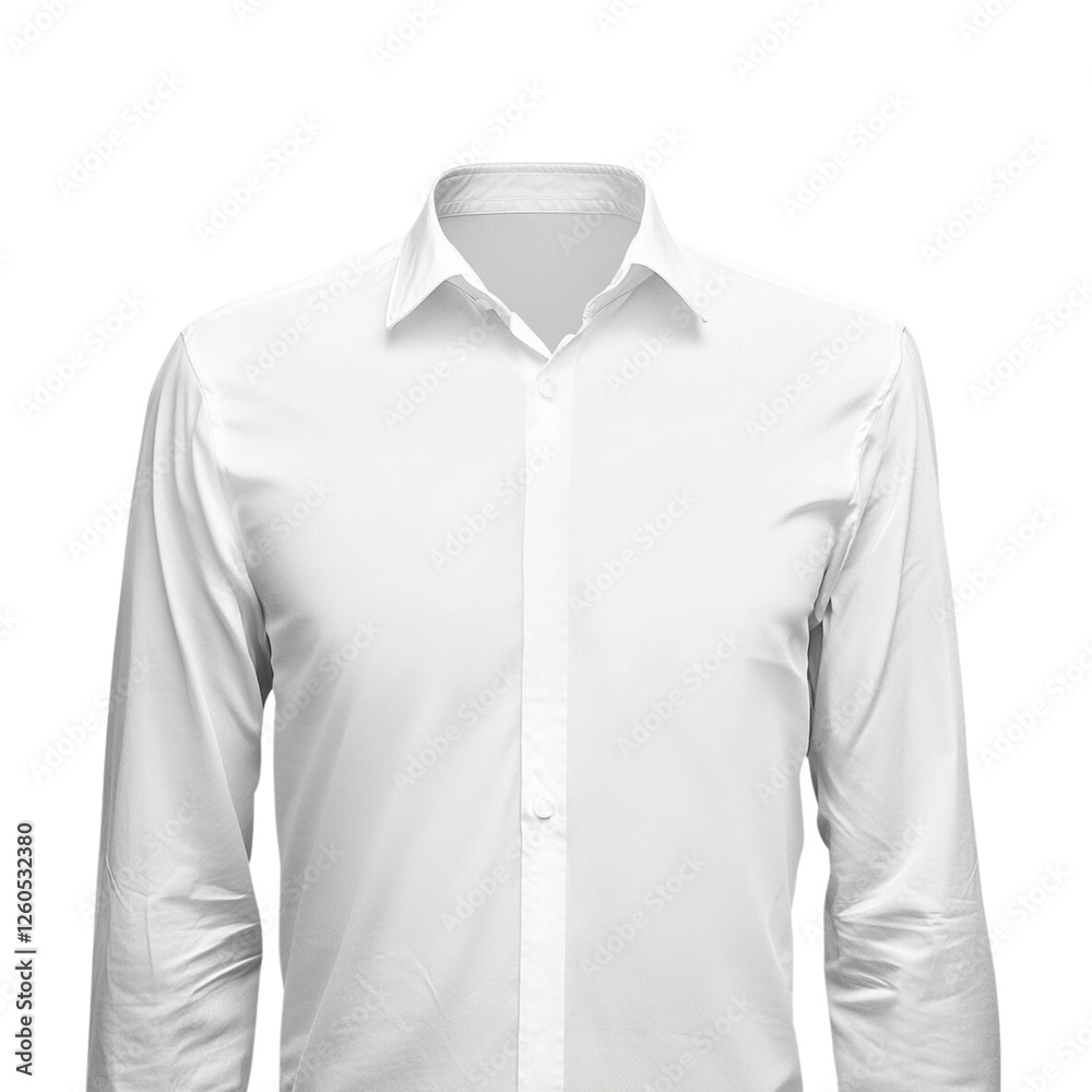 Men's shirt, white, white background
Men's shirt, white, white background