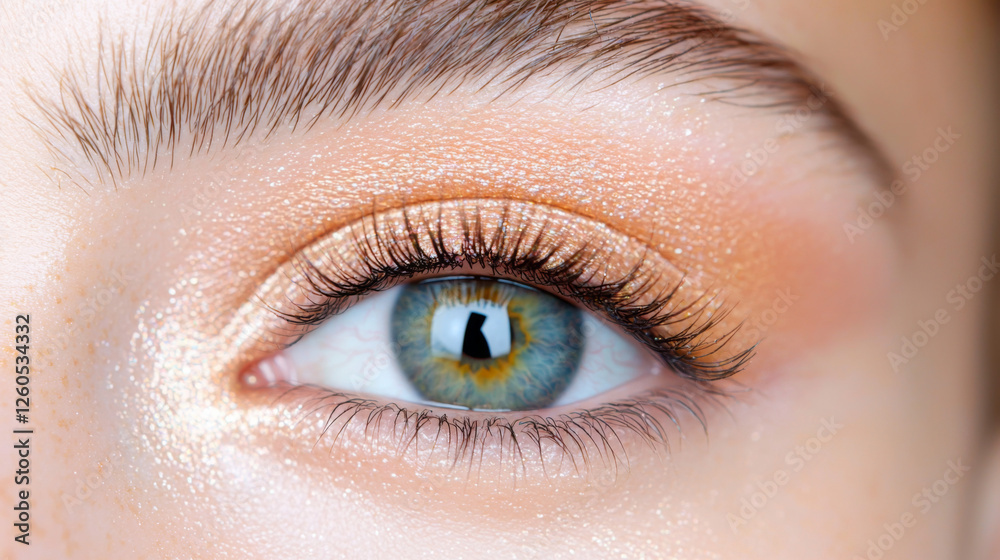 Captivating close-up of a woman's eye highlighting vibrant details Captivating close-up of a woman's eye highlighting vibrant details