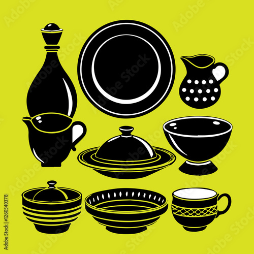 set of tea cups and saucers