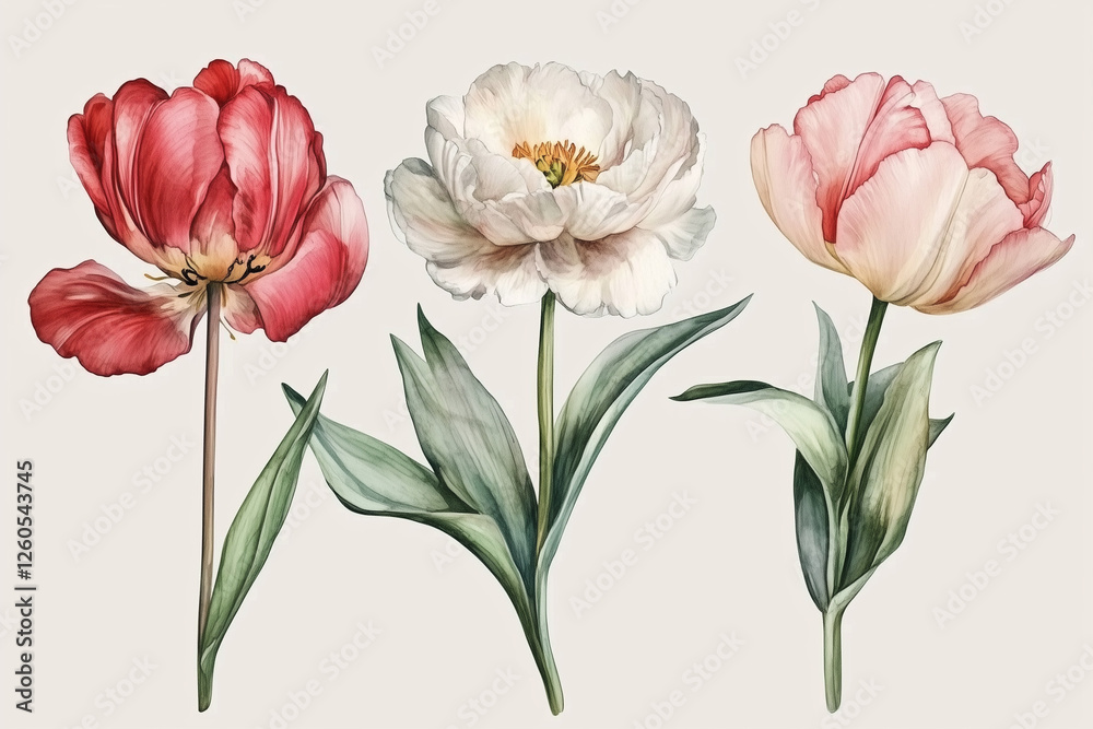 background with watercolor flower pattern background with watercolor flower pattern