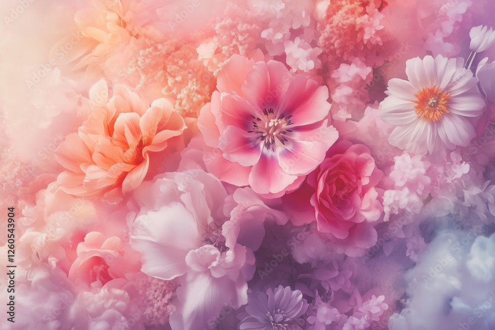 background with watercolor flower pattern background with watercolor flower pattern