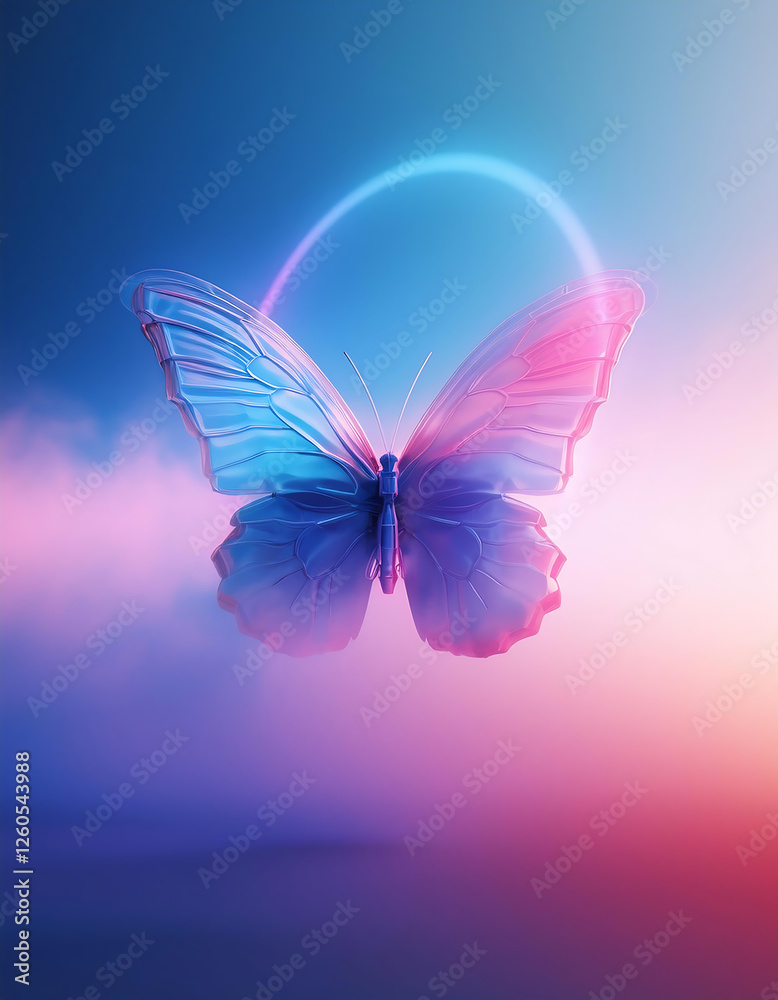 Fototapeta premium butterfly on flower