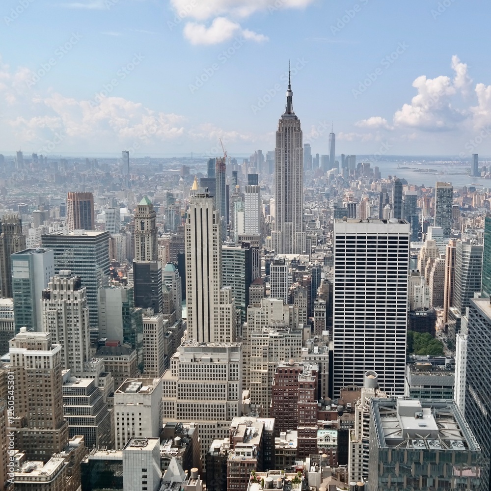 Fototapeta premium Blick auf Manhattan vom Rockefeller Center