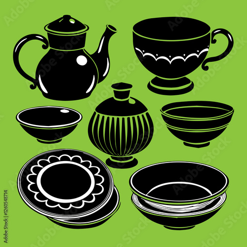 set of cups