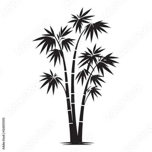 Dynamic Bamboo Tree silhouette made with expert artistic precision - Bamboo tree illustration - Bamboo tree vector - Bamboo silhouette
