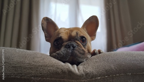 Capture cute moments with your Frenchie.   photo