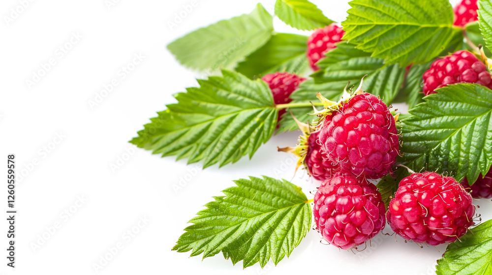 raspberry on white background raspberry on white background