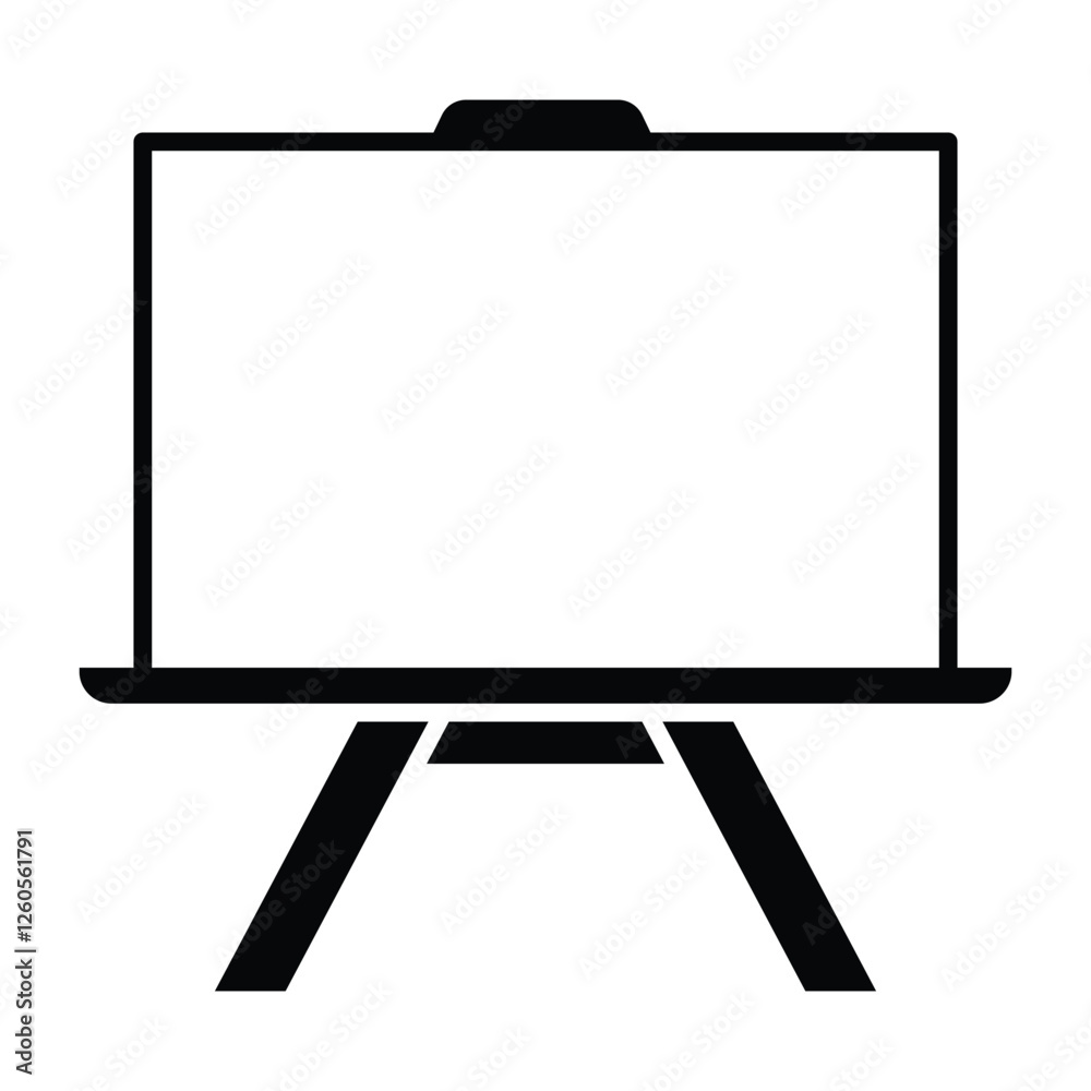 White board icon vector design template White board icon vector design template