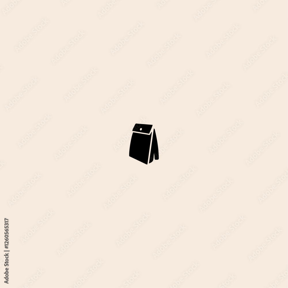 Tea Leaf and Bags icon flat vector design. 