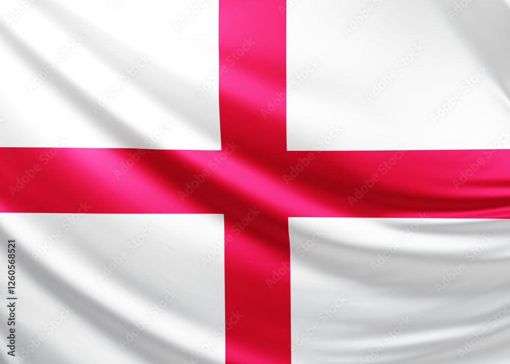 Obraz premium england flag picture, close-up shot of english nation flag, european, animated flag background photo, 3D photo of a flag, national symbol of the english people, patriotism, full screen