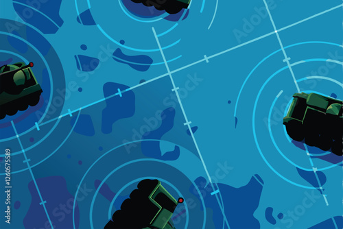 Illustrate a detailed background featuring tactical military maps, grid references, and strategic planning elements for a military or espionage context.