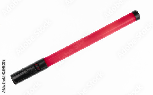 led long flashlight illuminator isolated on white background