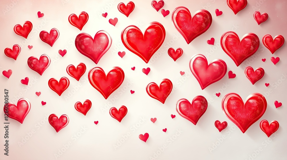 Valentine's day watercolor background design