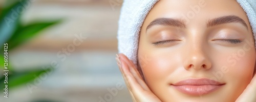Experience ultimate rejuvenation with facial biotherapy at a premier aesthetic clinic Witness a woman receiving specialized skincare, embracing self-care for radiant results Indulge in advanced
