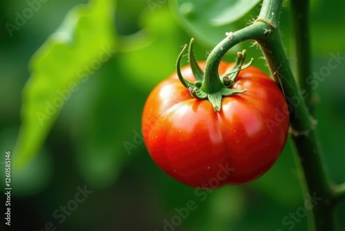 Tomate en maceta rodeado de hojas verdes frescas, tomato, gardening, plant photo