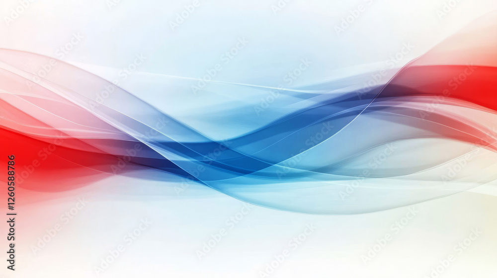 Naklejka premium An abstract background blending blue, red, and white hues for a dynamic visual effect