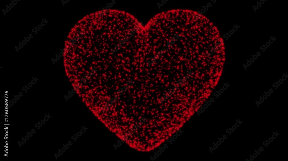 3D heart shape valentines day background. 3D red heart flying. Wedding anniversary, love background. Beating Heart. Bokeh, shiny and glowing particles falling, sparkle, with heart. Seamless 4K 3D heart shape valentines day background. 3D red heart flying. Wedding anniversary, love background. Beating Heart. Bokeh, shiny and glowing particles falling, sparkle, with heart. Seamless 4K