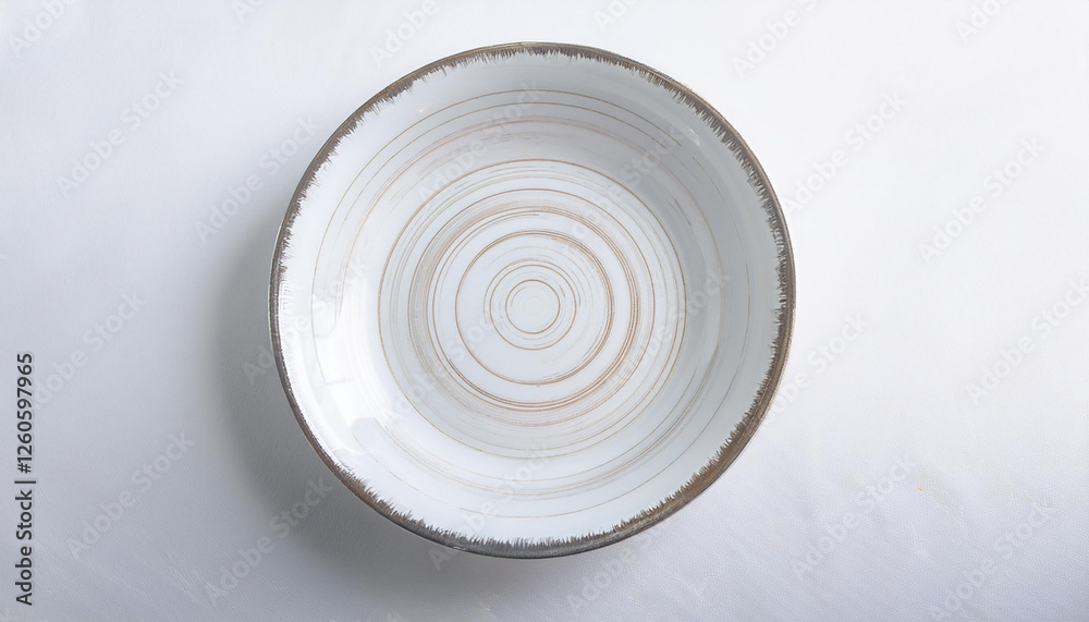 Glazed dinner plate on white background. Modern dishware. Flat lay. Glazed dinner plate on white background. Modern dishware. Flat lay.
