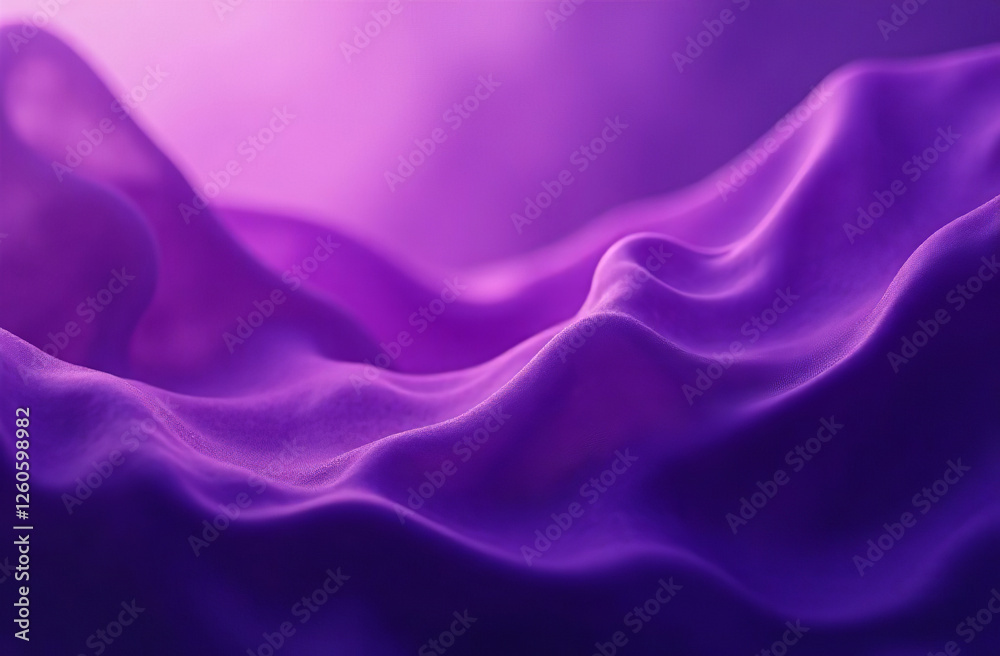Fototapeta premium Abstract futuristic background, moving neon purple waves. AI Generative