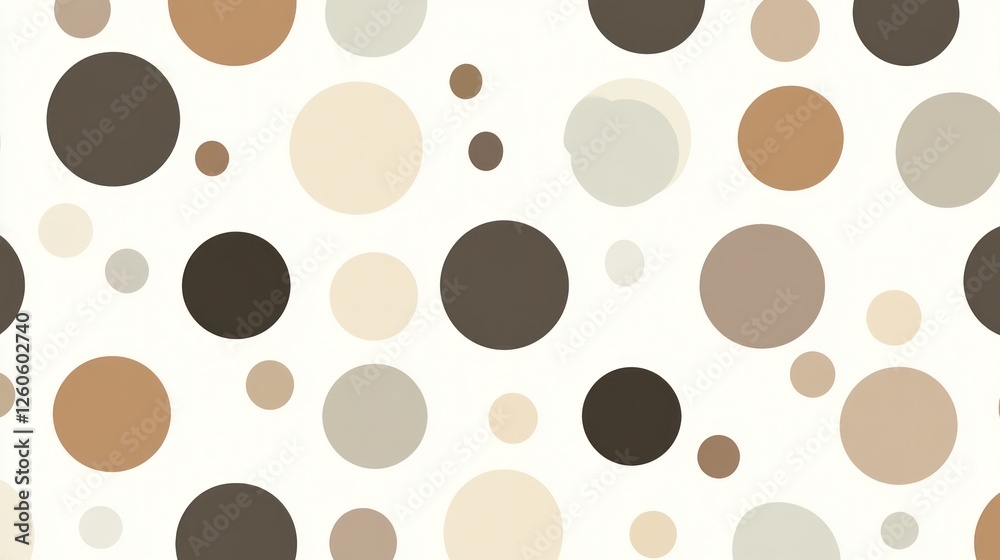 Elegant Polka Dot Pattern in Earth Tones for Background and Design Elegant Polka Dot Pattern in Earth Tones for Background and Design