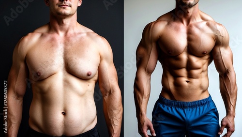 Inspiring weight loss journey showcasing transformation