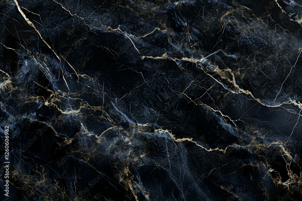 Image of Deep black marble pattern with white veins. Texture for background usage Image of Deep black marble pattern with white veins. Texture for background usage