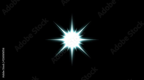 Wallpaper Mural Glowing and twinkling star motion graphics on black black background. Shine effect sprite sheet for motion design. 4k animation Torontodigital.ca