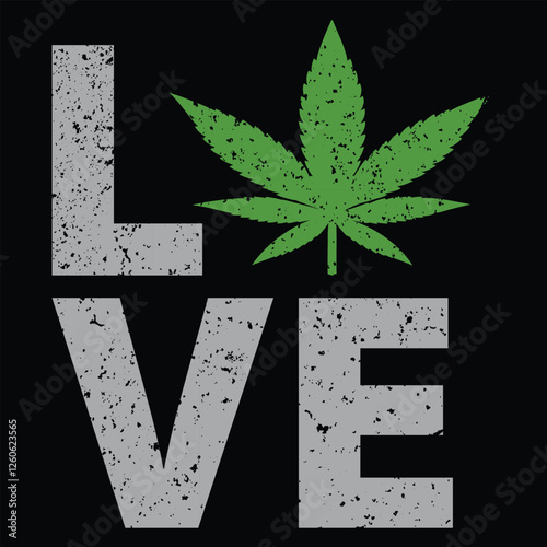 Marijuana typography t-shirt design, Tobacco smoking illustration