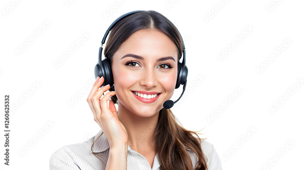 Shot of a young female call center agent, Woman complaining on the phone, happy and communication of woman at call center pc talking Shot of a young female call center agent, Woman complaining on the phone, happy and communication of woman at call center pc talking