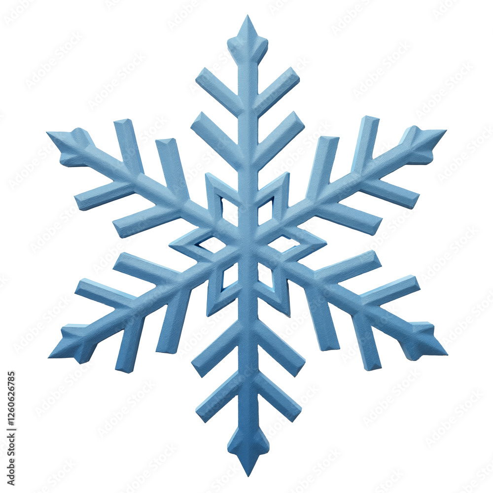Blue snowflake design with intricate details on a transparent background perfect for winter themes and seasonal decorations Blue snowflake design with intricate details on a transparent background perfect for winter themes and seasonal decorations