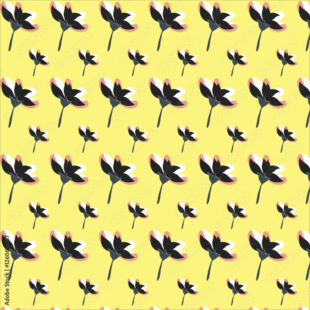 Obraz premium seamless pattern with butterflies