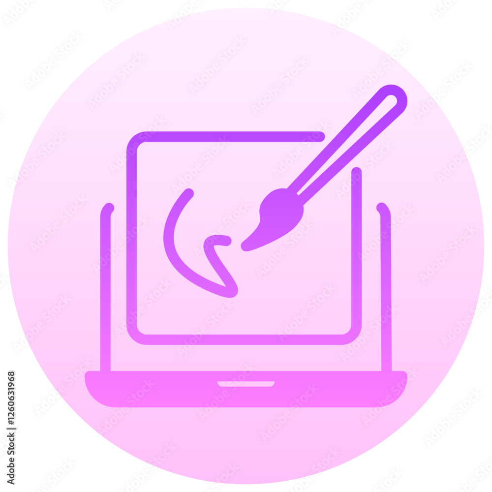 graphic design vector round gradient icon graphic design vector round gradient icon
