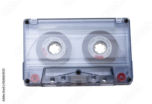 Tape cassette isolated on transparent background