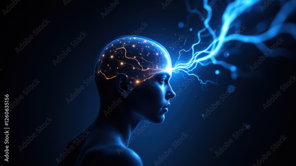 A person's head depicted with an illustration of a VNS device inserted into their neck. A person's head depicted with an illustration of a VNS device inserted into their neck.